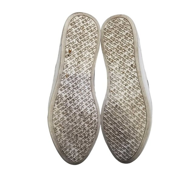 J/Slides S6 Flynn Slip Ons Silver Leather Woven Loafers Women's Size 10 - Picture 8 of 12